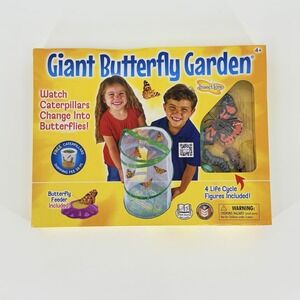Insect Lore Giant Butterfly Garden Kit Pop-Up Habitat STEM New Read Box